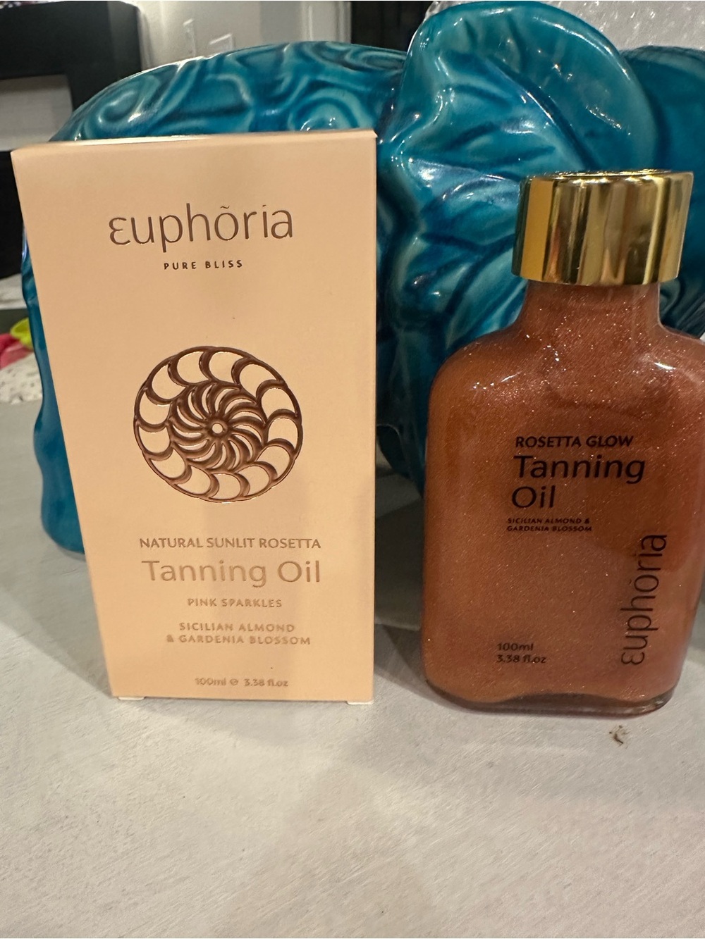 Euphoria Pure Bliss Rosetta Glow Tanning Oil - Pink Sparkles 100ml